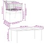 Juego de comedor de jardín 7 pzas ratán PE marrón by , Garden sets - Ref: Foro24-3334497, Price: 474,56 €, Discount: %