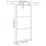 Puerta corredera con herrajes 102x205 cm ESG vidrio y aluminio | Foro24.es | Tu tienda online para hogar, jardín y más Foro24.es