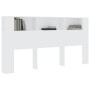Weißes Kopfteilmöbel 200x18,5x104,5 cm von vidaXL, Kopf- und Fußteile - Ref: Foro24-811952, Preis: 85,34 €, Rabatt: %