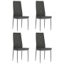 Sillas de comedor 4 unidades cuero sintético gris | Foro24.es | Tu tienda online para hogar, jardín y más Foro24.es
