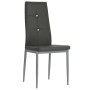 Sillas de comedor 4 unidades cuero sintético gris | Foro24.es | Tu tienda online para hogar, jardín y más Foro24.es