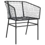 Juego de comedor jardín 5 piezas ratán sintético vidrio negro by , Garden sets - Ref: Foro24-3334584, Price: 262,09 €, Discou...