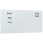 Pizarra magnética de pared vidrio templado blanco 80x40 cm by , White boards - Ref: Foro24-4008628, Price: 32,98 €, Discount: %