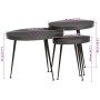Mesas de centro 3 uds madera de ingeniería negro | Foro24.es | Tu tienda online para hogar, jardín y más Foro24.es