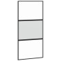 Puerta corredera herrajes negro 102,5x205 cm vidrio templado | Foro24.es | Tu tienda online para hogar, jardín y más Foro24.es