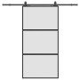 Puerta corredera herrajes negro 102,5x205 cm vidrio templado de , Puertas - Ref: Foro24-3375956, Precio: 276,84 €, Descuento: %