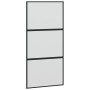 Puerta corredera herrajes negro 102,5x205 cm vidrio templado de , Puertas - Ref: Foro24-3375956, Precio: 276,84 €, Descuento: %