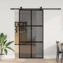 Puerta corredera herrajes negro 102,5x205 cm vidrio templado by , Doors - Ref: Foro24-3375968, Price: 312,69 €, Discount: %