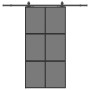 Puerta corredera herrajes negro 102,5x205 cm vidrio templado by , Doors - Ref: Foro24-3375968, Price: 312,69 €, Discount: %