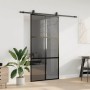 Puerta corredera herrajes negro 102,5x205 cm vidrio templado by , Doors - Ref: Foro24-3375968, Price: 312,69 €, Discount: %