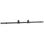 Puerta corredera herrajes negro 102,5x205 cm vidrio templado by , Doors - Ref: Foro24-3375968, Price: 312,69 €, Discount: %