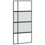 Puerta corredera herrajes negro 102,5x205 cm vidrio templado | Foro24.es | Tu tienda online para hogar, jardín y más Foro24.es