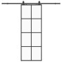 Puerta corredera con juego herrajes negro 76x205 cm ESG vidrio by , Doors - Ref: Foro24-3375942, Price: 209,83 €, Discount: %