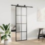 Puerta corredera con juego herrajes negro 76x205 cm ESG vidrio by , Doors - Ref: Foro24-3375909, Price: 246,37 €, Discount: %