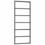 Puerta corredera con juego herrajes negro 76x205 cm ESG vidrio | Foro24.es | Tu tienda online para hogar, jardín y más Foro24.es
