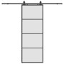 Puerta corredera con juego herrajes negro 76x205 cm ESG vidrio by , Doors - Ref: Foro24-3375937, Price: 208,40 €, Discount: %