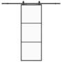 Puerta corredera con juego herrajes negro 76x205 cm ESG vidrio von , Türen - Ref: Foro24-3375921, Preis: 207,72 €, Rabatt: %