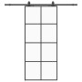 Puerta corredera con set herrajes negro 90x205 cm vidrio ESG by , Doors - Ref: Foro24-3375864, Price: 286,58 €, Discount: %
