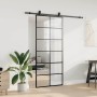 Puerta corredera con set herrajes negro 90x205 cm vidrio ESG | Foro24.es | Tu tienda online para hogar, jardín y más Foro24.es