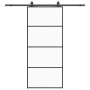 Puerta corredera con set herrajes negro 90x205 cm vidrio ESG | Foro24.es | Tu tienda online para hogar, jardín y más Foro24.es