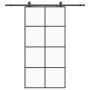 Puerta corredera set herrajes negra 102,5x205 cm ESG vidrio | Foro24.es | Tu tienda online para hogar, jardín y más Foro24.es