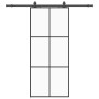 Puerta corredera con set herrajes negro 90x205 cm vidrio ESG by , Doors - Ref: Foro24-3375845, Price: 213,50 €, Discount: %