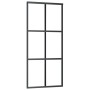 Puerta corredera con set herrajes negro 90x205 cm vidrio ESG by , Doors - Ref: Foro24-3375845, Price: 213,50 €, Discount: %