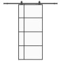 Puerta corredera con set herrajes negro 90x205 cm vidrio ESG von , Türen - Ref: Foro24-3375870, Preis: 232,32 €, Rabatt: %
