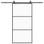 Puerta corredera con herrajes negro 102x205 cm ESG vidrio von , Türen - Ref: Foro24-3375923, Preis: 259,98 €, Rabatt: %