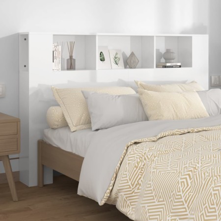 Glänzend weißes Kopfteilmöbel 160x18,5x104,5 cm von vidaXL, Kopf- und Fußteile - Ref: Foro24-811940, Preis: 75,75 €, Rabatt: %