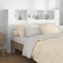 Mueble cabecero blanco brillante 160x18,5x104,5 cm de vidaXL, Cabeceros y pies de cama - Ref: Foro24-811940, Precio: 75,66 €,...