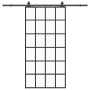 Puerta corredera con herrajes negro 102x205 cm ESG vidrio by , Doors - Ref: Foro24-3375935, Price: 268,96 €, Discount: %