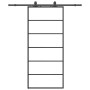 Puerta corredera con set herrajes negro 90x205 cm vidrio ESG by , Doors - Ref: Foro24-3375788, Price: 211,28 €, Discount: %