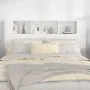 Mueble cabecero blanco brillante 160x18,5x104,5 cm de vidaXL, Cabeceros y pies de cama - Ref: Foro24-811940, Precio: 73,80 €,...
