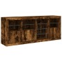 Aparador con luces LED roble ahumado 164x37x67 cm von , Sideboards - Ref: Foro24-3209055, Preis: 189,78 €, Rabatt: %