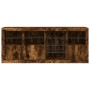 Aparador con luces LED roble ahumado 164x37x67 cm von , Sideboards - Ref: Foro24-3209055, Preis: 189,78 €, Rabatt: %