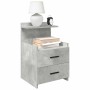 Mesilla de noche con 2 cajones gris hormigón 40x36,5x62 cm by , Nightstands - Ref: Foro24-858638, Price: 45,98 €, Discount: %