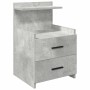 Mesilla de noche con 2 cajones gris hormigón 40x36,5x62 cm by , Nightstands - Ref: Foro24-858638, Price: 45,98 €, Discount: %