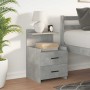 Mesilla de noche con 2 cajones gris hormigón 40x36,5x62 cm by , Nightstands - Ref: Foro24-858638, Price: 45,98 €, Discount: %