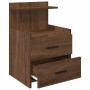 Mesilla de noche con 2 cajones roble marrón 40x36,5x62 cm by , Nightstands - Ref: Foro24-858644, Price: 53,20 €, Discount: %