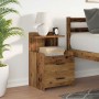 Mesilla de noche con 2 cajones madera vieja 40x36,5x62 cm | Foro24.es | Tu tienda online para hogar, jardín y más Foro24.es