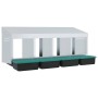 Nido para gallinas con 4 compartimentos de acero galvanizado para montar en la pared von , Käfige und Lebensräume für Kleinti...