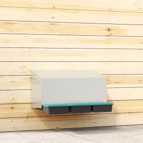 Nido para gallinas con 3 compartimentos de acero galvanizado para montar en la pared von , Käfige und Lebensräume für Kleinti...