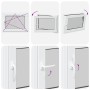 Ventana de sótano "RISOR" 80x50 cm oscilobatiente DIN derecha blanca de , Ventanas - Ref: Foro24-4108308, Precio: 119,62 €, D...