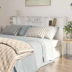Glänzend weißes Kopfteilmöbel 200x19x103,5 cm von vidaXL, Kopf- und Fußteile - Ref: Foro24-811895, Preis: 86,08 €, Rabatt: %