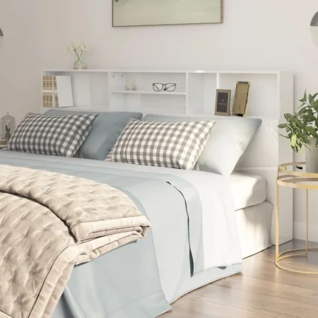 Glänzend weißes Kopfteilmöbel 200x19x103,5 cm von vidaXL, Kopf- und Fußteile - Ref: Foro24-811895, Preis: 84,92 €, Rabatt: %
