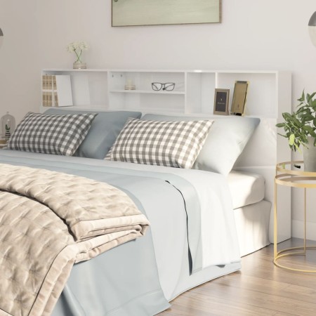 Glänzend weißes Kopfteilmöbel 200x19x103,5 cm von vidaXL, Kopf- und Fußteile - Ref: Foro24-811895, Preis: 86,08 €, Rabatt: %