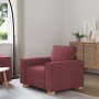 Sillón  de tela color rojo vino 60 cm | Foro24.es | Tu tienda online para hogar, jardín y más Foro24.es