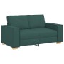 Sofá de 2 plazas de tela verde oscuro, 120 cm de , Sofás - Ref: Foro24-4104975, Precio: 210,60 €