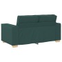Sofá de 2 plazas de tela verde oscuro, 120 cm de , Sofás - Ref: Foro24-4104975, Precio: 210,60 €